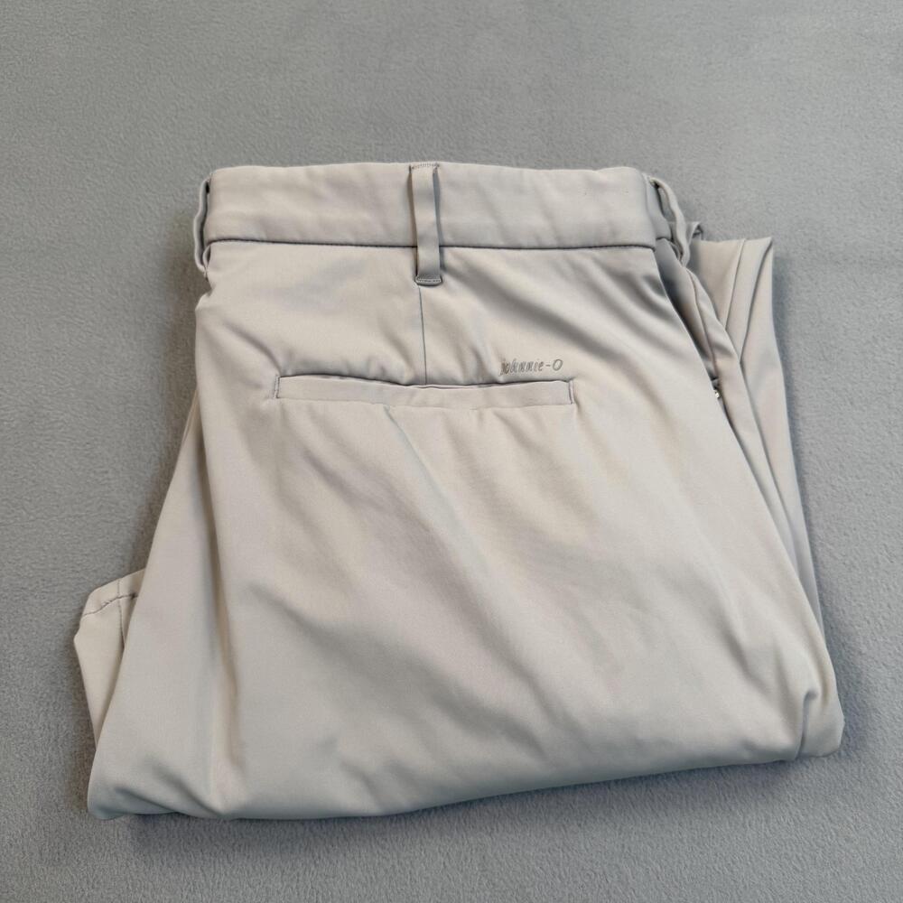 Johnnie-O Pants Mens 36x30 Gray Golf Performance Stretch Chino Shadow JMPA100030